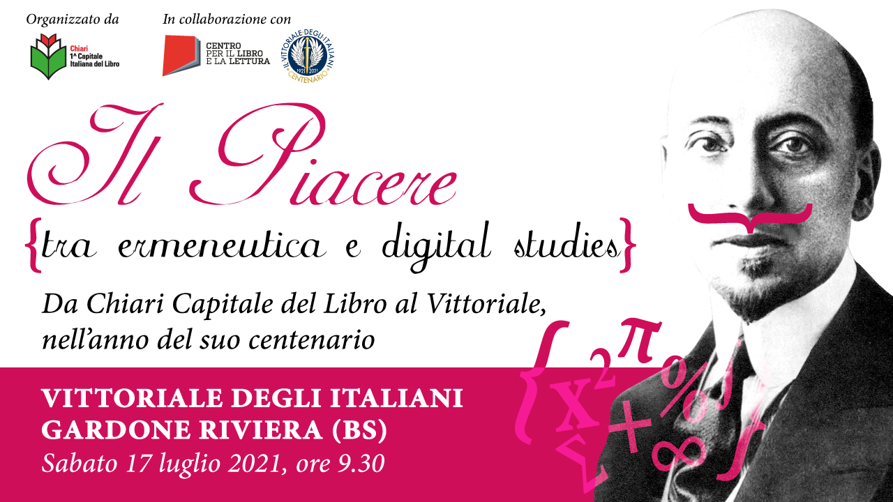 Sabato 17 luglio al Vittoriale degli Italiani il convegno “Il Piacere: tra ermeneutica e digital studies”