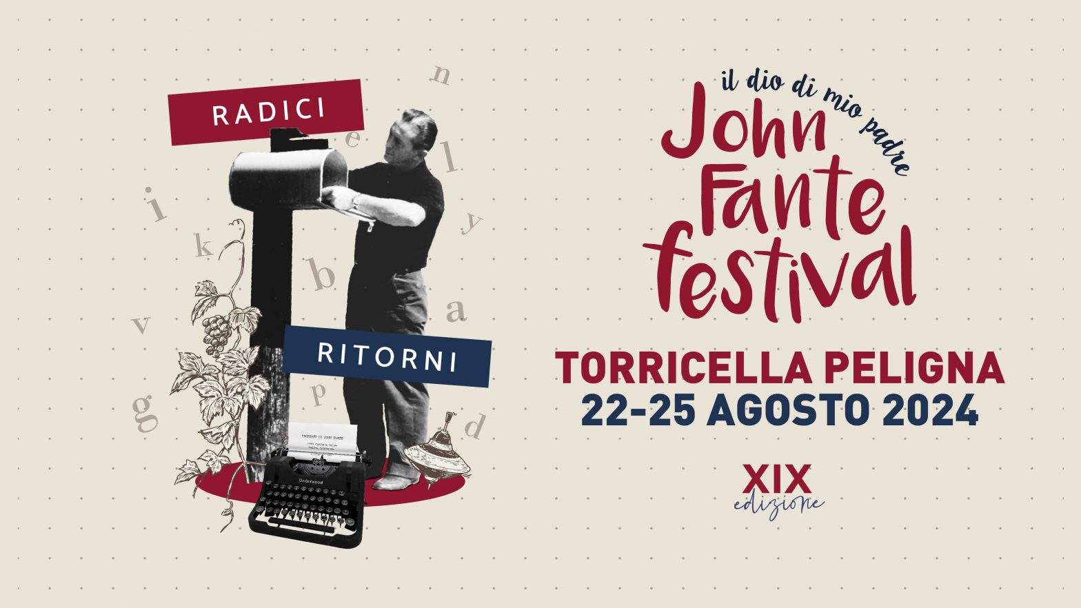 Dal 22 al 25 agosto a Torricella Peligna il John Fante Festival