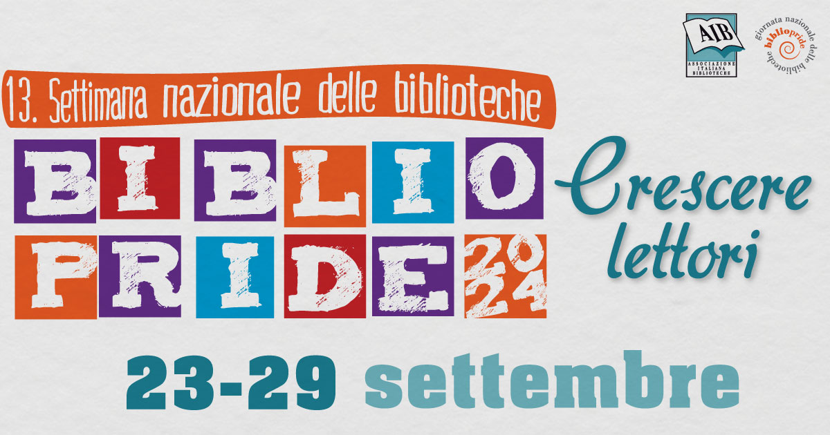 Bibliopride 2024: dal 23 al 29 settembre la settimana nazionale delle biblioteche