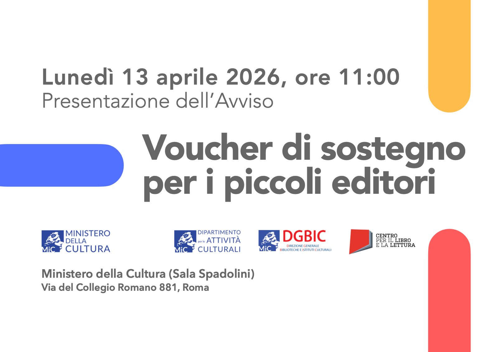 In arrivo il voucher per i piccoli editori. Il 13 la presentazione